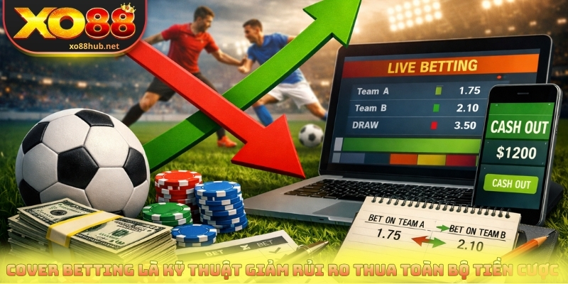 Cover betting là kỹ thuật giảm rủi ro thua toàn bộ tiền cược