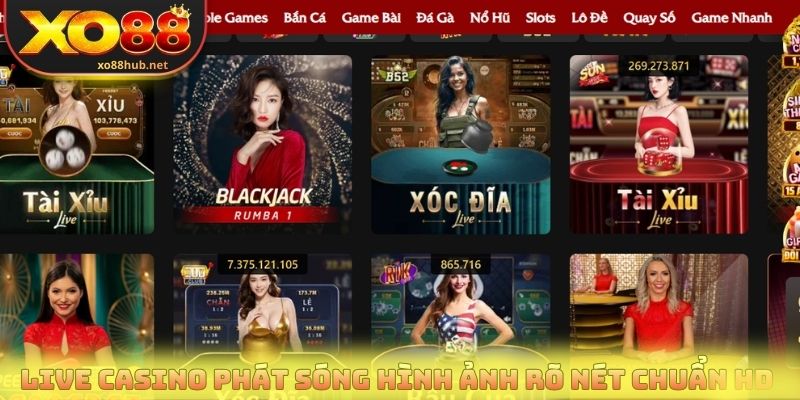 Trang chủ 8 Live Casino phát sóng hình ảnh rõ nét chuẩn HD