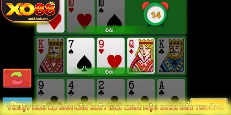 Thuật ngữ cơ bản cần biết khi chơi mậu binh đổi thưởng
