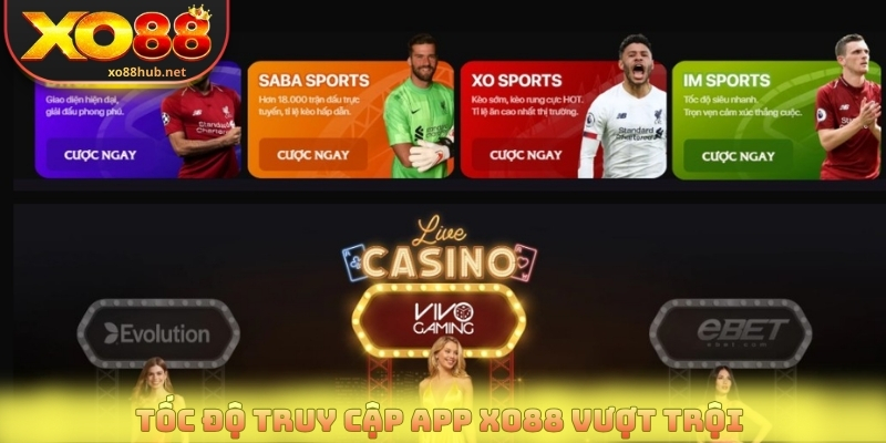 Tốc độ truy cập app Xo88 vượt trội 