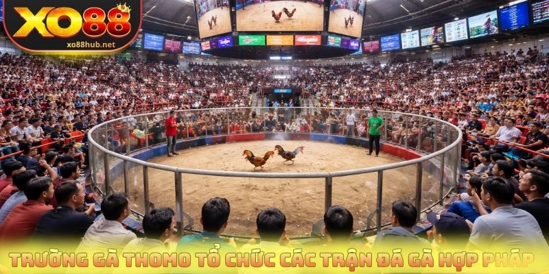 Trường gà Thomo tổ chức các trận đá gà hợp pháp