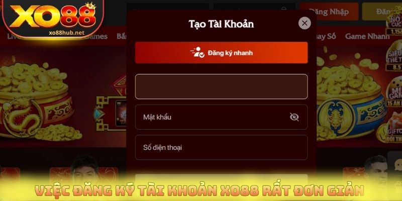 Trang chủ 12 Việc đăng ký tài khoản Xo88 rất đơn giản